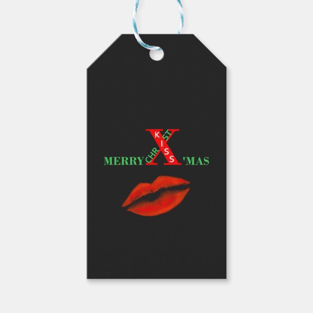 Frohe Weihnachten Geschenkanhänger (Vorderseite)
