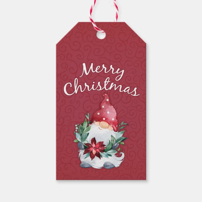 Frohe Weihnachten Geschenkanhänger (Vorderseite)