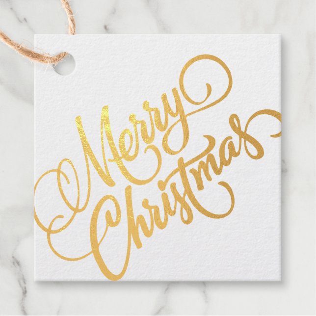 Frohe Weihnachten Geschenkanhänger (Vorderseite)
