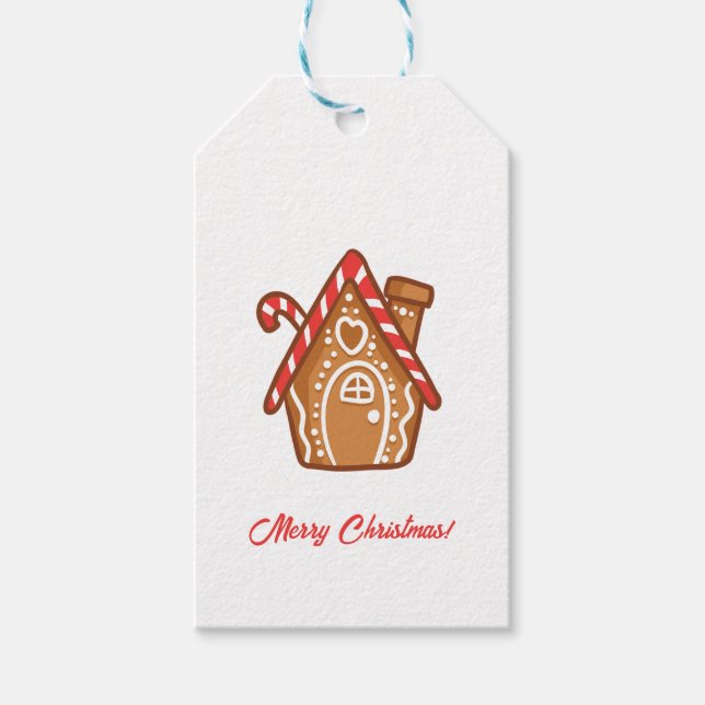 Frohe Weihnachten Geschenkanhänger (Vorderseite)