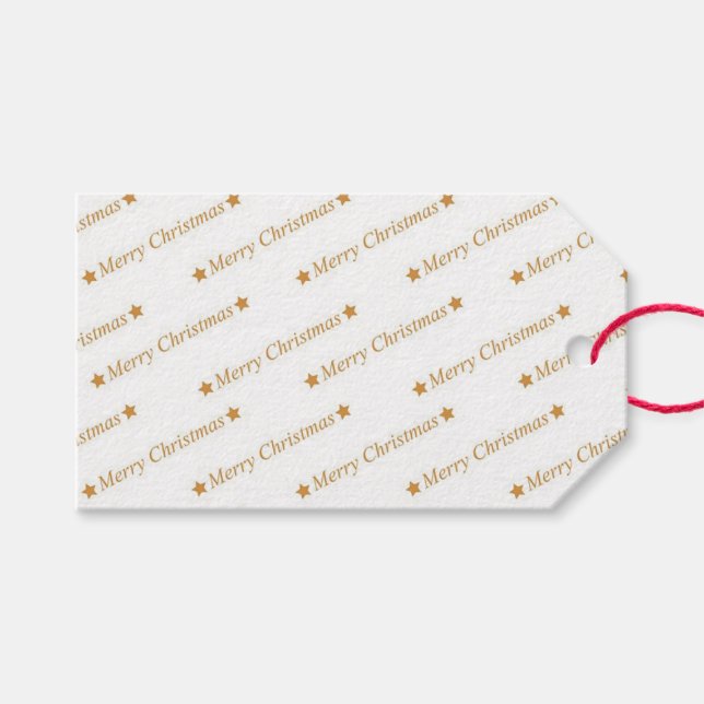 Frohe Weihnachten Geschenkanhänger (Vorderseite (Horizontal))