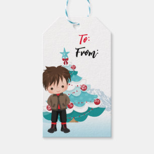Frohe Weihnachten Geschenkanhänger