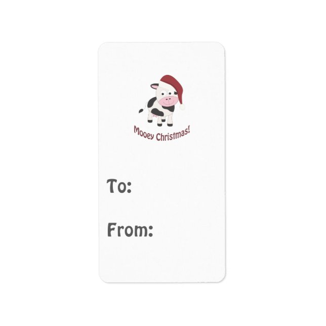 Frohe Weihnachten! Geschenkanhänger Adressaufkleber (Vorne)