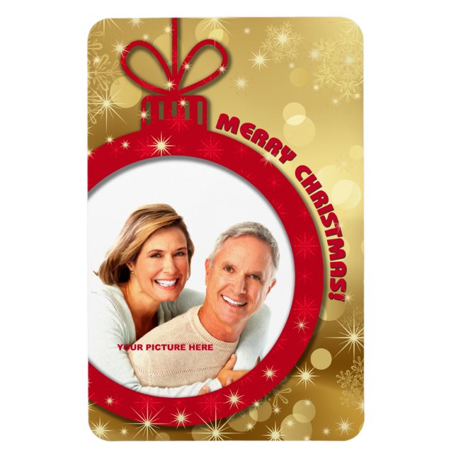 Frohe Weihnachten. Geschenkmagnete für kundenspezi Magnet (Vertikal)