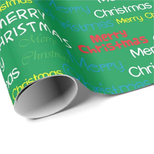 Frohe Weihnachten Geschenkpapier (Rolleneckpunkt)