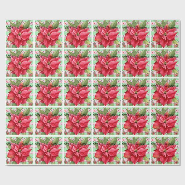 Frohe Weihnachten Geschenkpapier (Flach)