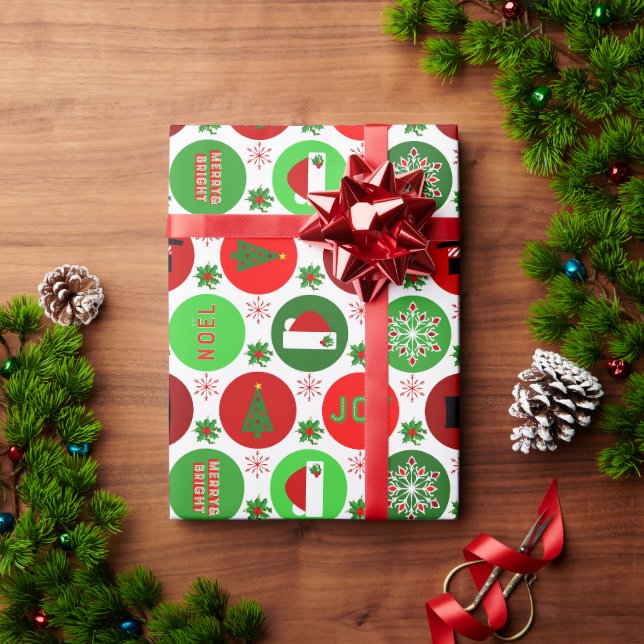 Frohe Weihnachten Geschenkpapier (Feiertagsgeschenk)