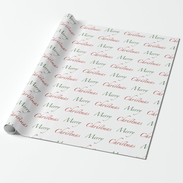 Frohe Weihnachten Geschenkpapier (Ungerollt)