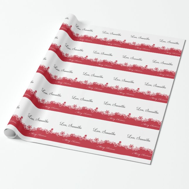 Frohe Weihnachten Geschenkpapier (Ungerollt)