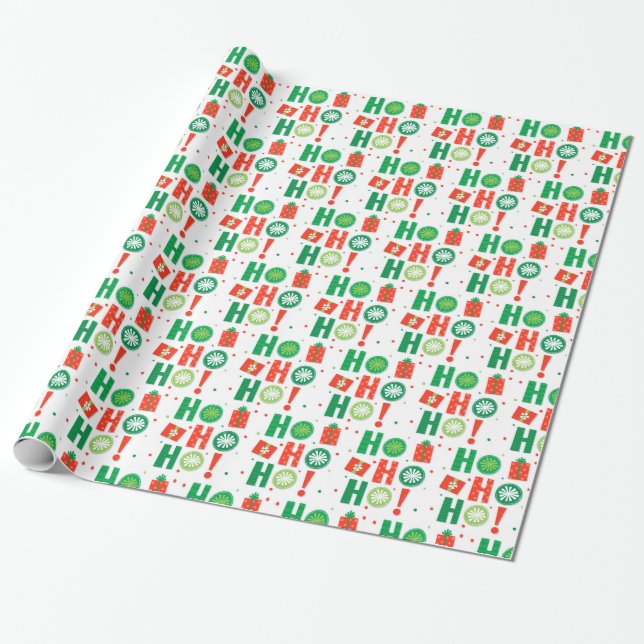 Frohe Weihnachten Geschenkpapier (Ungerollt)