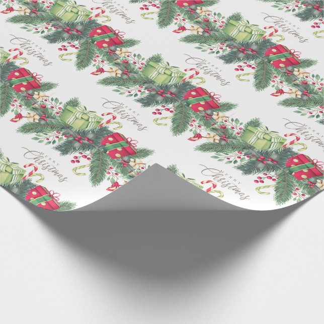 Frohe Weihnachten Geschenkpapier (Ecke)