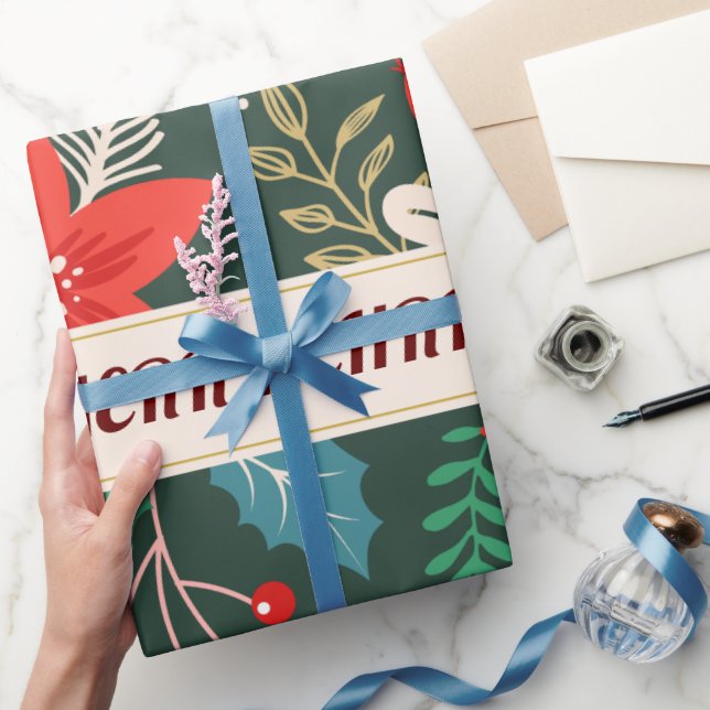Frohe Weihnachten Geschenkpapier (Schenken)