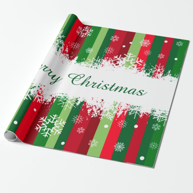 Frohe Weihnachten Geschenkpapier (Ungerollt)