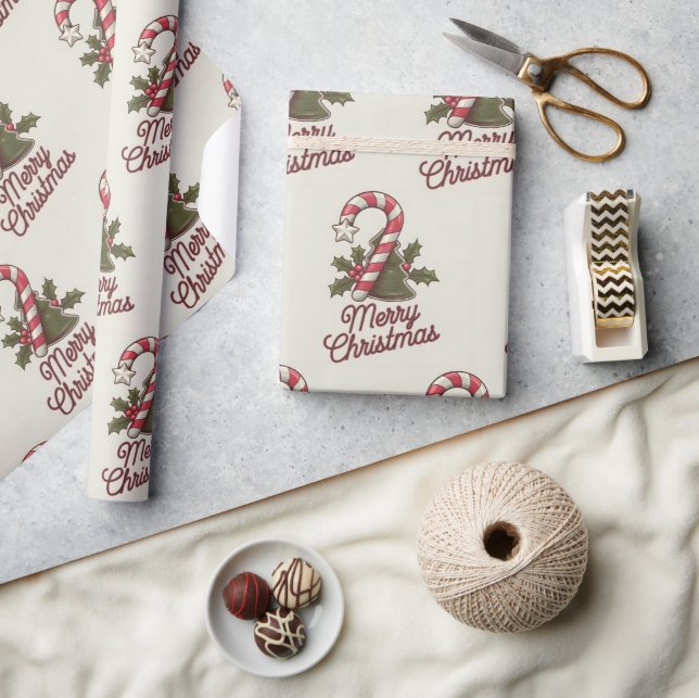 Frohe Weihnachten Geschenkpapier (Kunsthandwerk)