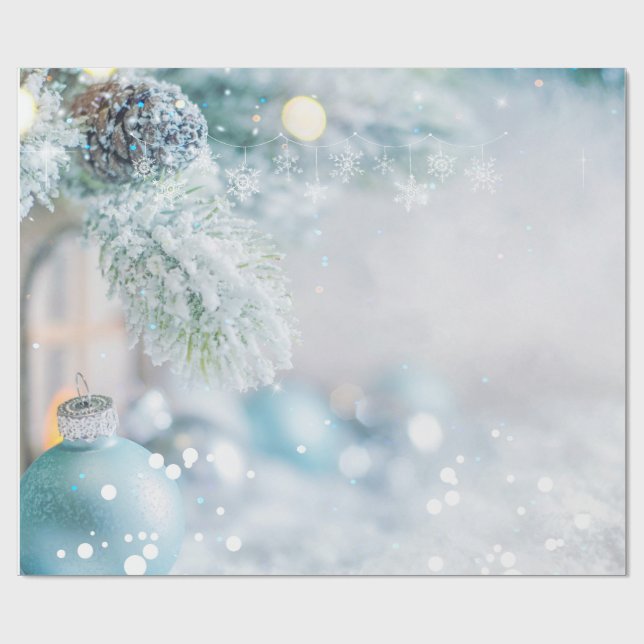 Frohe Weihnachten Geschenkpapier (Flach)