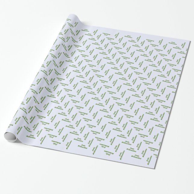 Frohe Weihnachten Geschenkpapier (Ungerollt)