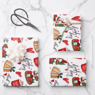 Frohe Weihnachten Geschenkpapier Set