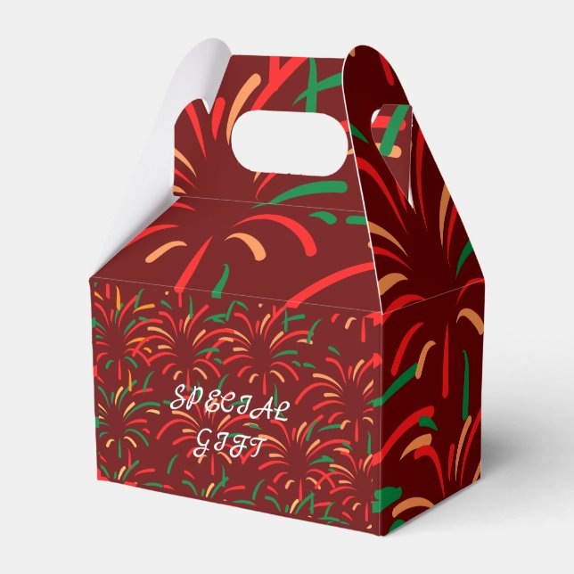 Frohe Weihnachten Geschenkschachtel (Vorderseite)