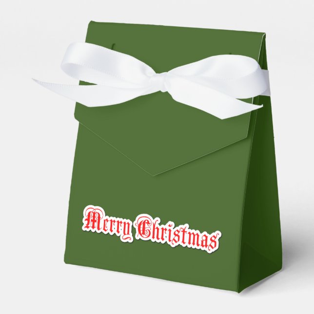 Frohe Weihnachten Geschenkschachtel (Vorderseite)