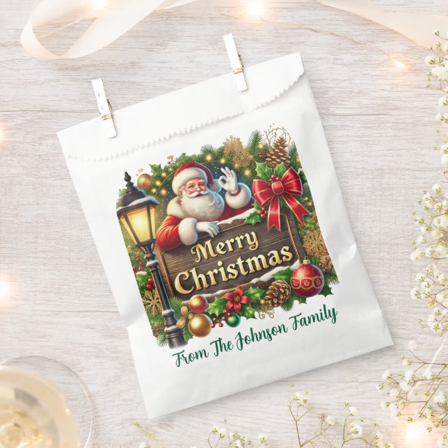 Frohe Weihnachten Geschenktütchen (Ausgeschnitten)