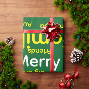Frohe Weihnachten Geschenkverpackung Familie Liebe Geschenkpapier