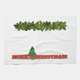 Frohe Weihnachten Geschirrtuch