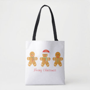 Frohe Weihnachten Gingerbread Männer Tasche