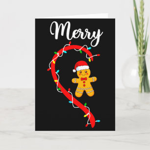 Frohe Weihnachten Gingerbread Paar Xmas Pyjama Ma Karte