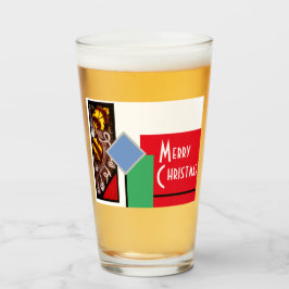 Frohe Weihnachten Glas