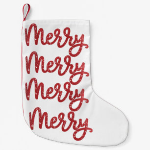 Frohe Weihnachten Glitter Urlaub  Kleiner Weihnachtsstrumpf