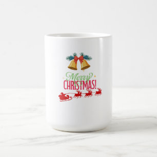 Frohe Weihnachten – Glocken & Weihnachtsschlitten  Kaffeetasse