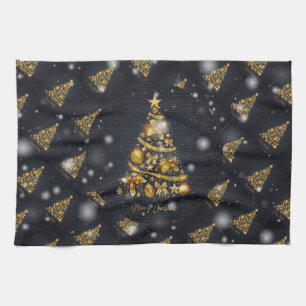 Frohe Weihnachten Glück Bestes Geschenk Geschirrtuch