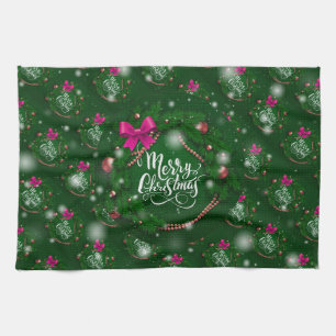 Frohe Weihnachten Glück Bestes Geschenk Geschirrtuch