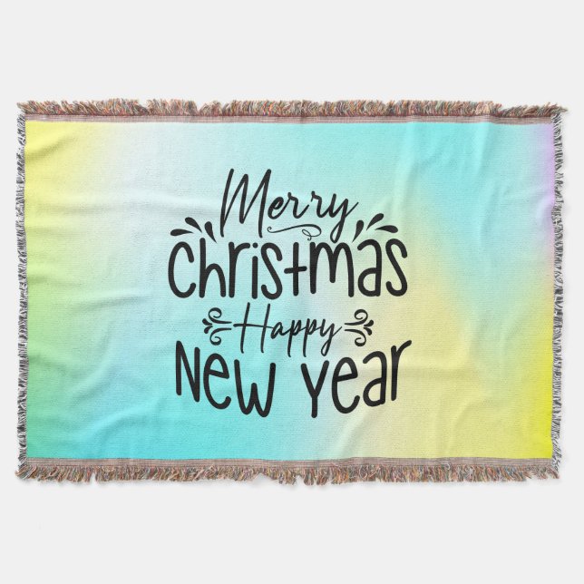 Frohe Weihnachten Glück im neuen Jahr-45910 Decke (Vorderseite)