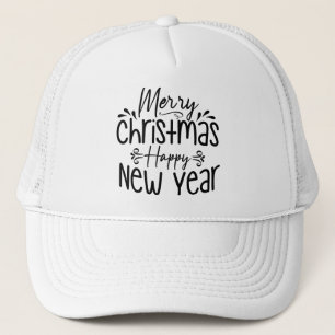 Frohe Weihnachten Glück im neuen Jahr-45910 Truckerkappe