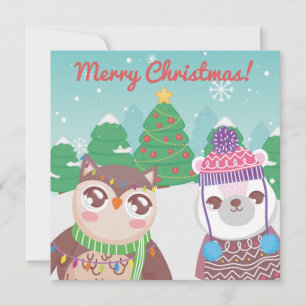 Frohe Weihnachten/Glück im neuen Jahr Feiertagskarte