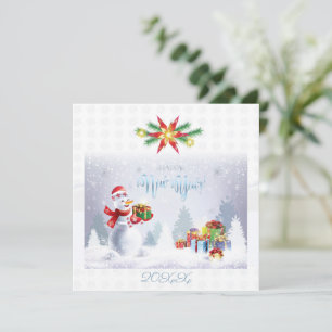 Frohe Weihnachten & Glück Neues Jahr! 20XX XMAS Mitteilungskarte