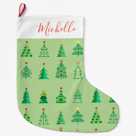 Frohe Weihnachten & Glück Neues Jahr! Ornaments Großer Weihnachtsstrumpf