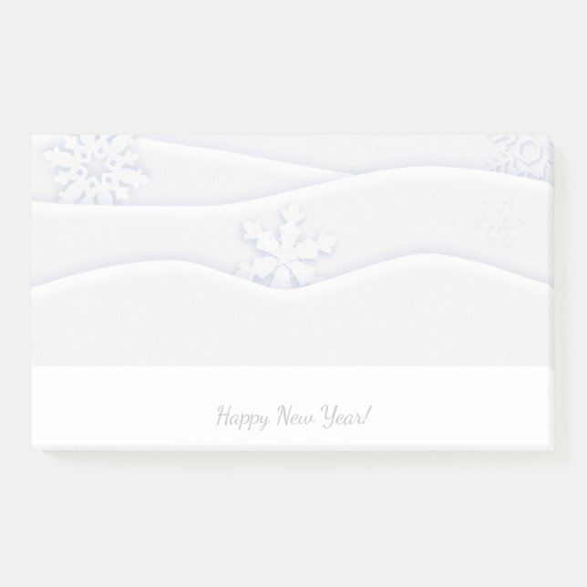 Frohe Weihnachten & Glück Neues Jahr! XMAS Post-it Klebezettel (Vorderseite)