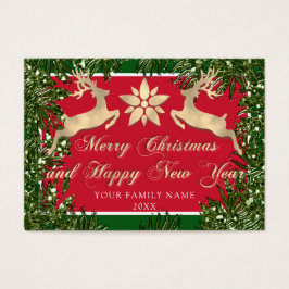 Frohe Weihnachten Glück Neujahr Name Foto Custom