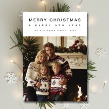 Frohe Weihnachten glücklich Neujahr Familie Foto