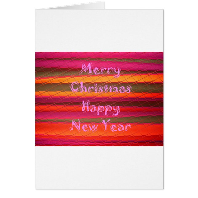 Frohe Weihnachten glücklich Neujahr Farbgestaltung (Vorne)