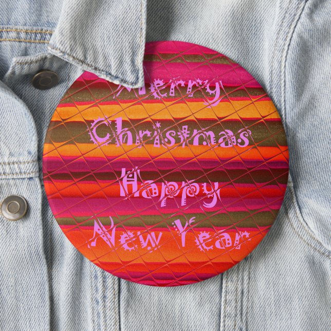Frohe Weihnachten glücklich Neujahr Farbgestaltung Button (Beispiel)