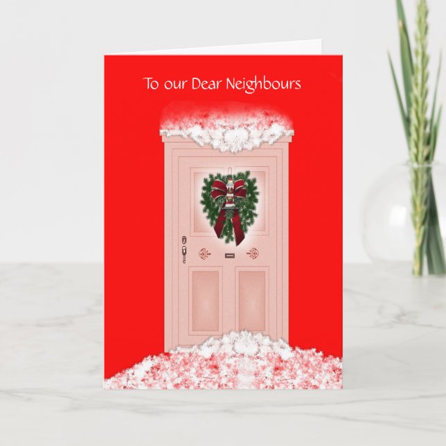 Frohe Weihnachten glückliche Feiertage für die Nac (Vorderseite)