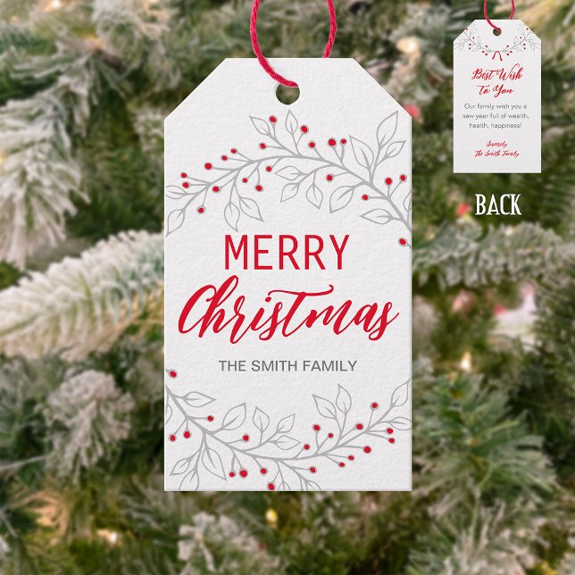 Frohe Weihnachten/glückliche Feiertage - Geschenk  Geschenkanhänger (Von Creator hochgeladen)