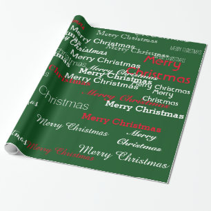 Frohe Weihnachten / glückliche Feiertage Geschenkpapier