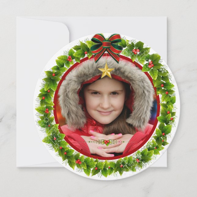 Frohe Weihnachten & glückliche Feiertage Weihnacht (Vorderseite)
