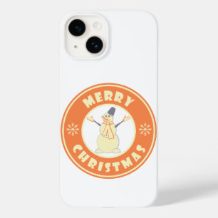 Frohe Weihnachten glückliche Snowman berühmten Kaf Case-Mate iPhone 14 Hülle