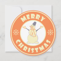Frohe Weihnachten glückliche Snowman berühmten Kaf