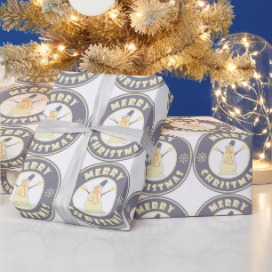 Frohe Weihnachten glückliche Snowman berühmten Kaf Geschenkpapier